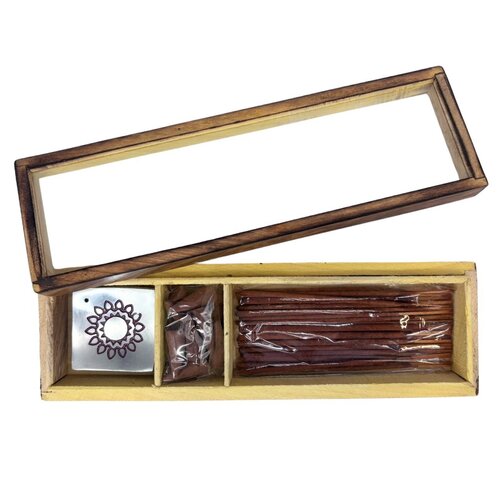 Set cadou din lemn cu bețișoare parfumate Arome,Patchouli