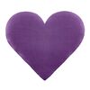 Bellatex Tvarovaný vankúšik Srdce fialová, 42 x 48 cm