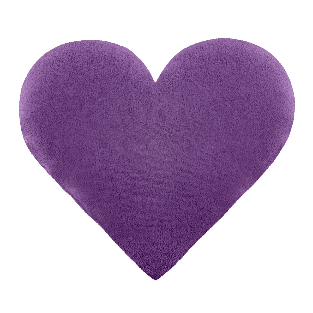 Levně Bellatex Tvarovaný polštářek Srdce fialová, 42 x 48 cm