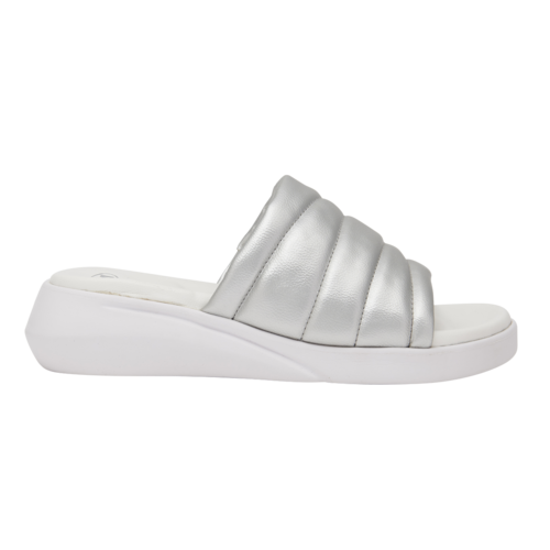 Scholl Pantofle Cuba strieborná, veľ. 40