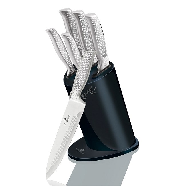 Berlinger Haus 6-dielna sada nožov v stojane Deep Blue Metallic Line