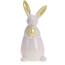 Wielkanocny zajączek z porcelany z jajkiem żółty, 19 cm