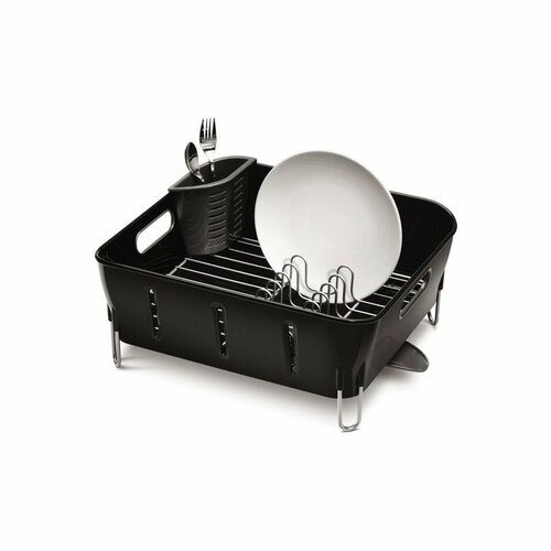 Levně Simplehuman Odkapávač na nádobí Compact, černá