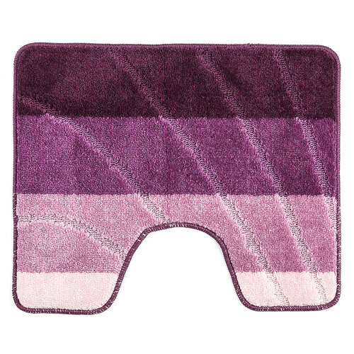 Covoraş baie Val Elli pentru vas toaletă, mov, 60 x 50 cm