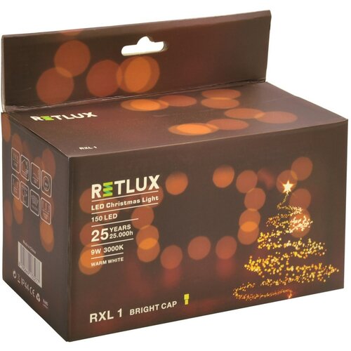 Vánoční osvětlení RXL 1, 150 LED, Retlux, bílá