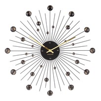Karlsson 4859BK Дизайнерський настінний годинник, 50 см