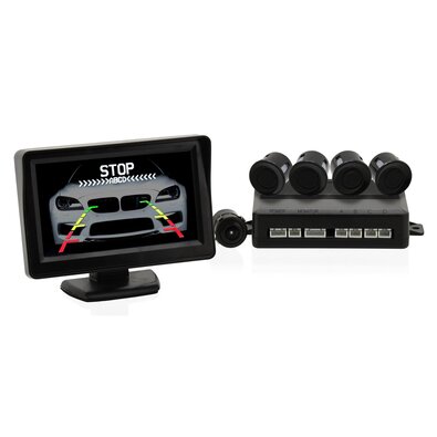 Asistent la parcare cu 4 senzori și cameră videospate