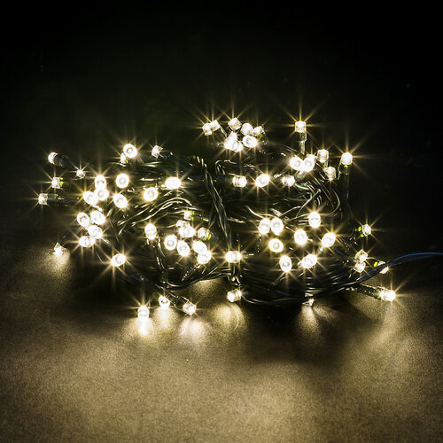 Vánoční světelný řetěz, bílý, 80 LED