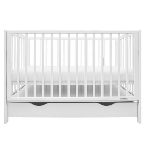 Pătuț pentru copii New Baby Lilly cu sertar, alb