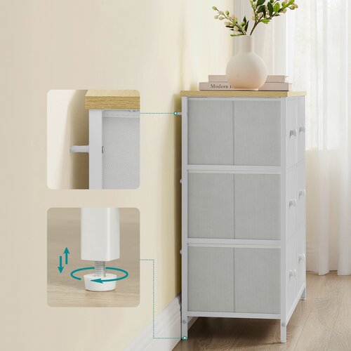Kommode E1032 WT, 80 cm