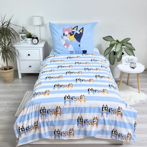 Jerry Fabrics Baumwollbettwäsche Bluey, 140 x 200 cm, 70 x 90 cm