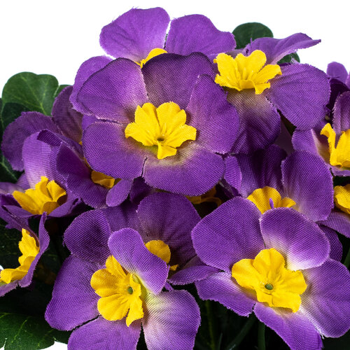 Umělá květina Prvosenka fialová, 24 cm