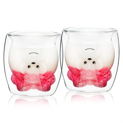 4Home Thermogläser Hot&Cool Lady Bear 250 ml, 2 Stück