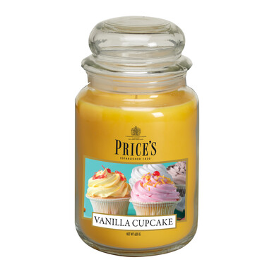 Price's Vonná sviečka v skle Large Jar Vanilla Cupcake