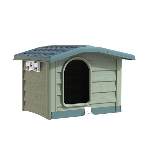 Kutyaház Bungalow zöld, 89 x 75 x 62 cm