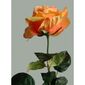 Umělá květina Růže oranžová, 60 cm