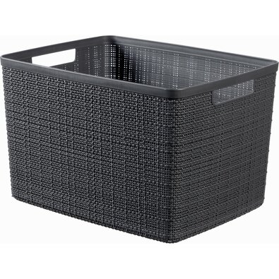 Curver Košík Jute L 20 l, tm. šedá