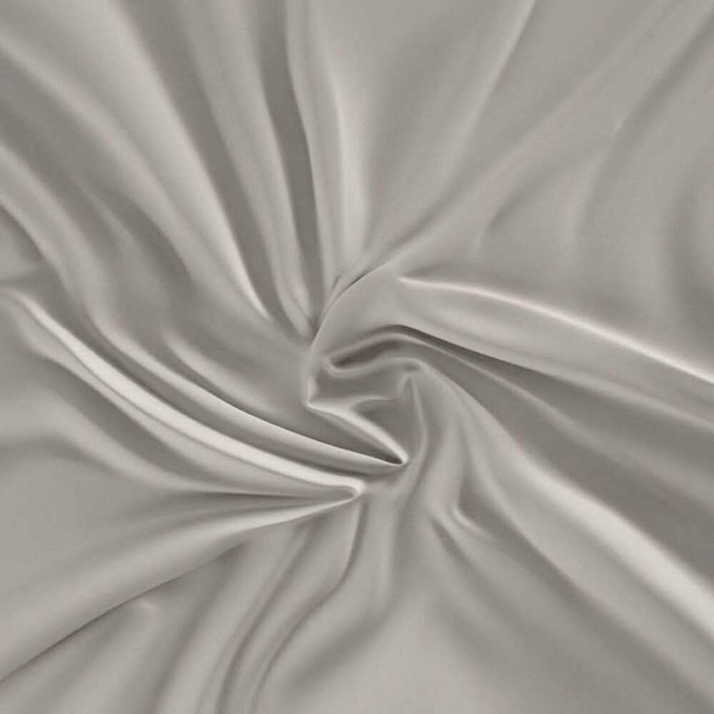 Kvalitex Saténové prestieradlo s gumou svetlosivá, 180 x 200 cm