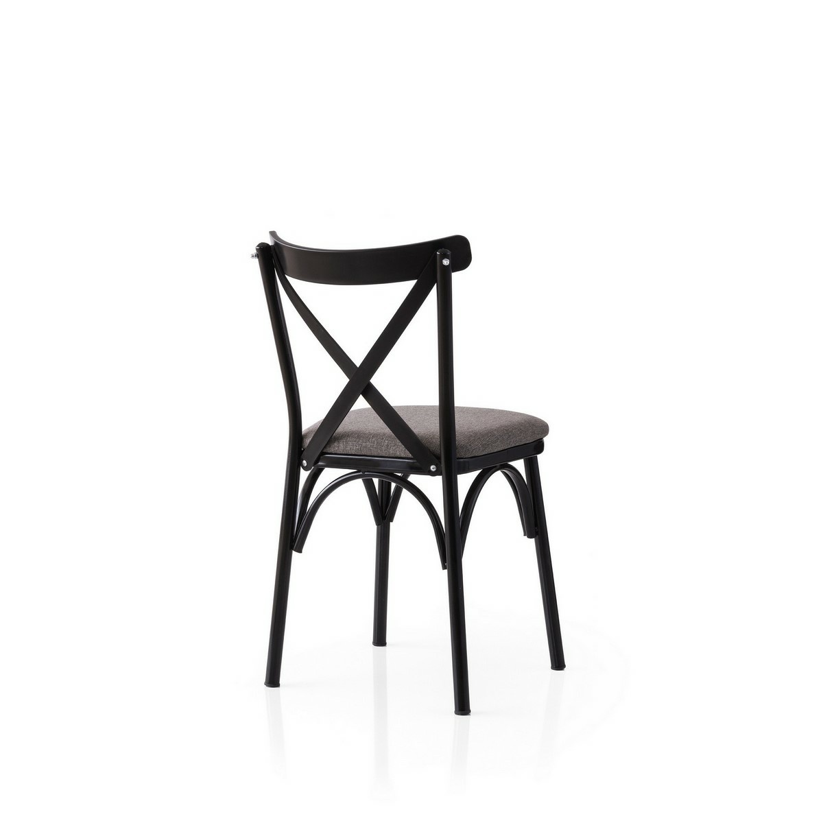 Súprava jedálenských stoličiek Ekol Grey and Black, 2 ks