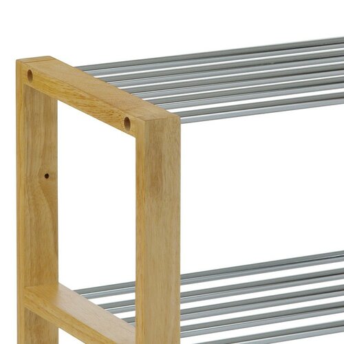 Cipőtartó 3 szintes, natúr, 80 x 30 x 50 cm, természetes termék 2. képe