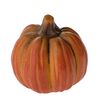 Herbstdekoration: Runder orangefarbener Kürbis, 12,1 × 11,6 × 12,1 cm, Mg