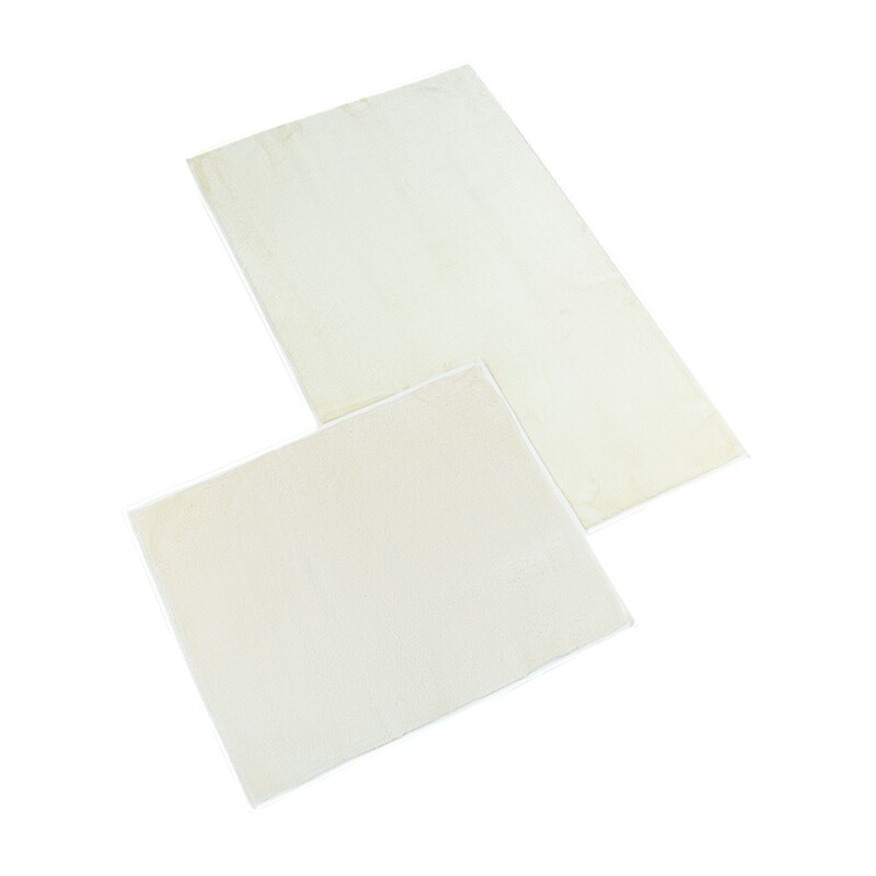 Bellatex Zestaw dywaników łazienkowych bez wycięcia BANYGOLD kremowy, 60 x 100, 60 x 50 cm