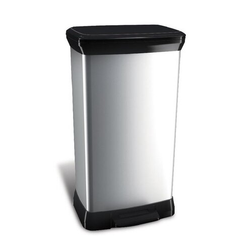 Curver Pedal koš za smeti Silver, 50 l