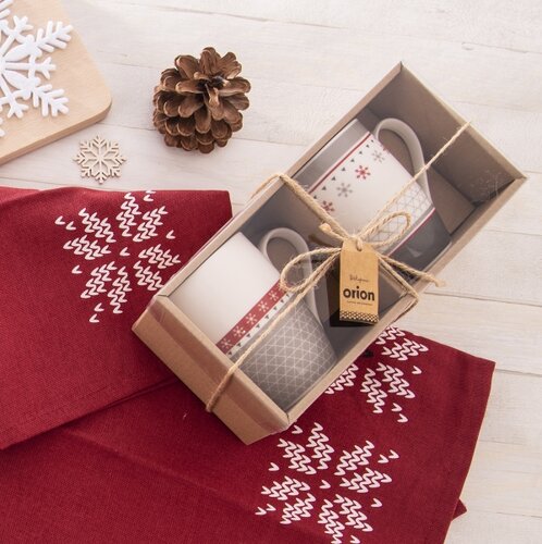 Orion porcelán bögre Christmas 340 ml, 2 db