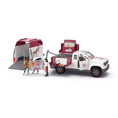 Schleich 42704 Veterinar mobil cu remorcă