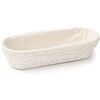 HOME ELEMENTS Coș oval cu inserție din țesătură,35 x 14 cm x 7,5 cm