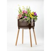 Recipient înalt de cultivare Plastia Urbalive, maro