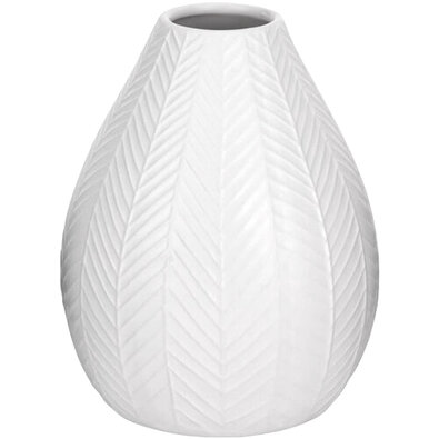 Vază ceramică Montroi albă, 15,5 cm