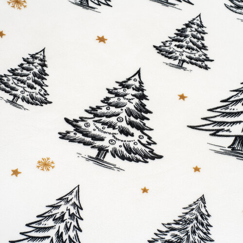 4Home Frosted Trees mikroflanel ágyneműhuzat, 140 x 200 cm, 70 x 90 cm