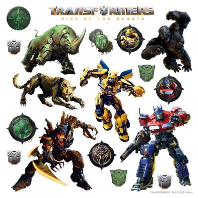 Samolepilne dekoracije Transformers, 30 x 30 cm