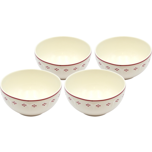 Mäser Set de boluri Lova Red 14 cm, 4 buc.