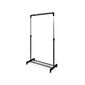 Raft de haine sub scări Compactor Black , 91,5 x 45 x 102-170 cm