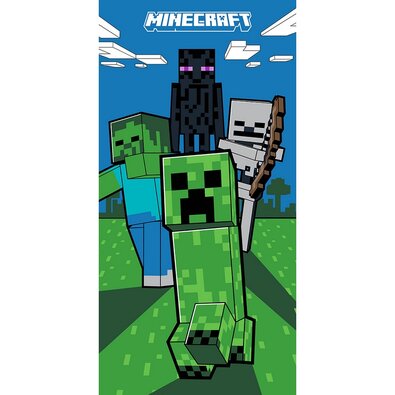 Prosop pentru copii Minecraft Mobi Attack , 70 x140 cm