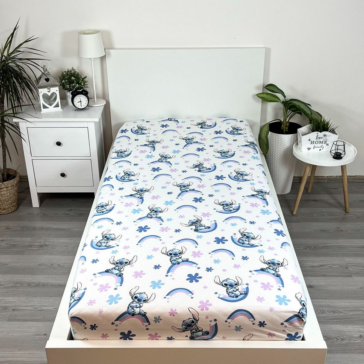 Jerry Fabrics Prześcieradło bawełniane Lilo and Stitch 
