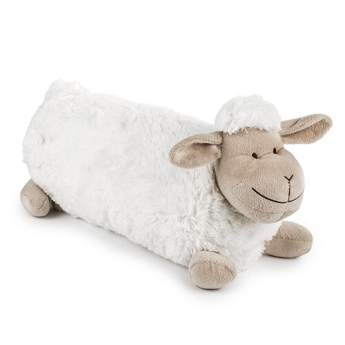 Vzglavnik Ovečka dolga bela, 18 x 48 cm