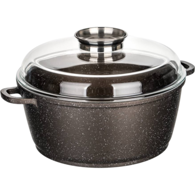 Banquet Nepřilnavý kastrol s aroma poklicíPremium Dark Brown 6,5 l
