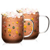 4Home Stekleni vrč Hot&Cool Christmas time 350 ml, 2 kos