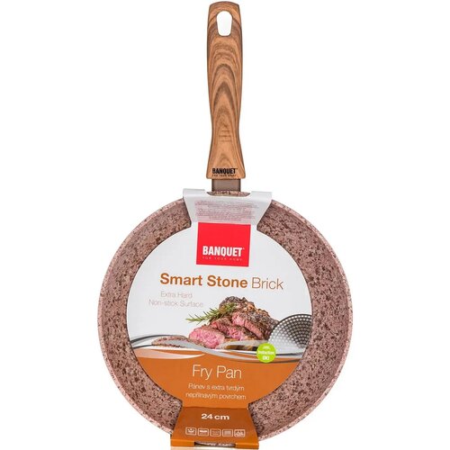 Tigaie Banquet cu suprafață antiaderentă SMART STONE, Brick, 24 cm