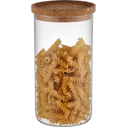 4Home Szklany pojemnik do żywności z pokrywką Cork, 1000 ml