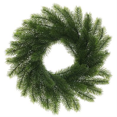 Umelý smrekový veniec, pr. 30 cm, zelená