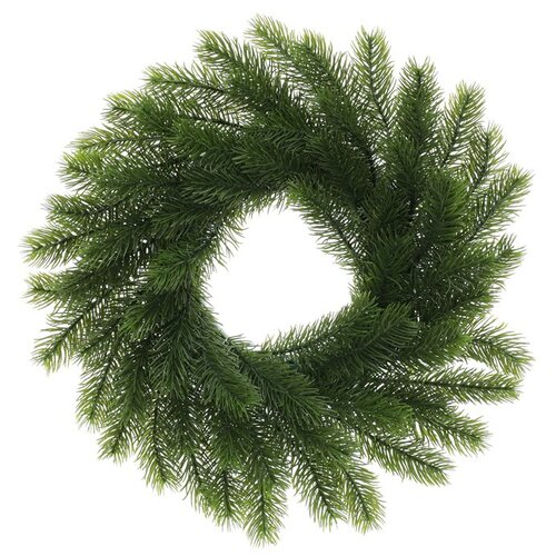 Coroană artificială din molid, diametru 30 cm,verde