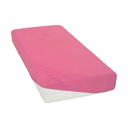 BedTex prześcieradło jersey różowy, 70 x 140 cm