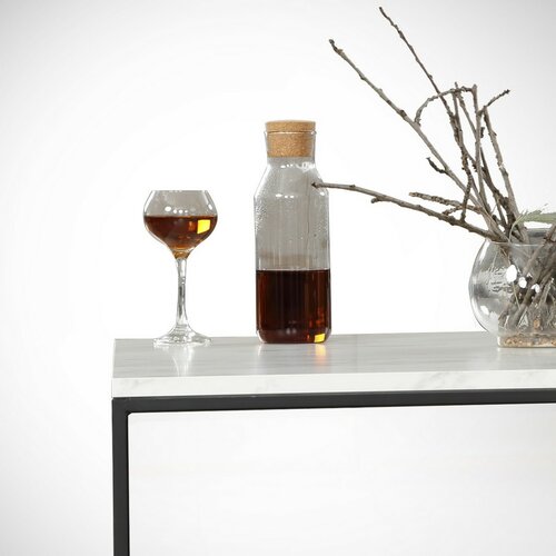 Măsuță de cafea Poly Black and White