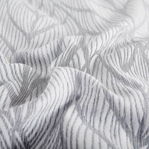 Jacquard-Bettwäsche Florida grau, 140 x 200 cm, 70 x 90 cm