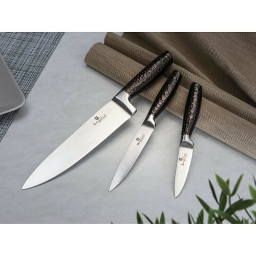 Berlinger Haus 3-częściowy komplet noży Carbon PRO Line BlackSmith
