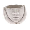 Betonski obal za cvetlični lonec Glava v dlanehsiva, 15 x 11 cm